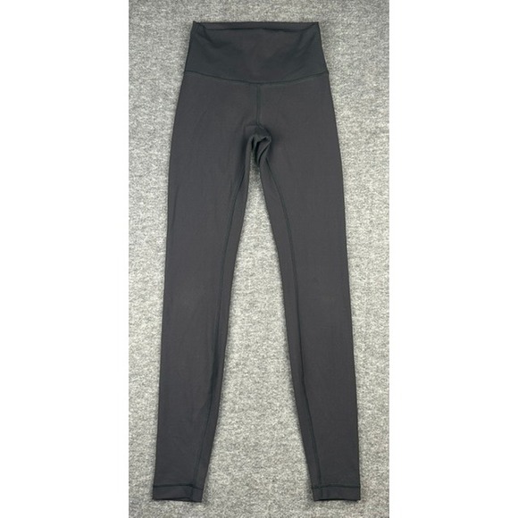 lululemon athletica Pants - Lululemon Align High-Rise Pant 28 Black Gray Yoga Leggings Size 4 LW5BEZS